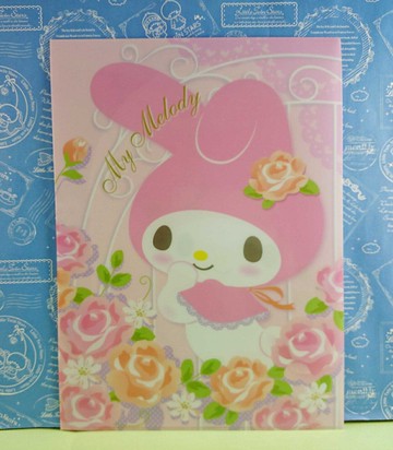 【震撼精品百貨】My Melody 美樂蒂 A4文件夾 玫瑰花圈 粉 震撼日式精品百貨