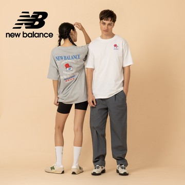 [New Balance]波士頓龍蝦捲短袖上衣_男性_灰色_MT61Y1F6AG