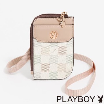 PLAYBOY - 證件套  Wool & Whimsy系列 - 卡其色