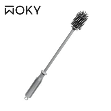【WOKY 沃廚】 一體成型零死角矽膠杯刷