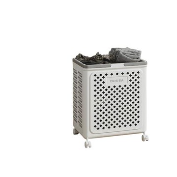 【LEZUN/樂尊】家用大容量移動可折疊洗衣籃臟衣簍-大號有輪款