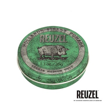 【包損商品】REUZEL 綠豬中強髮油 35g (Green Pomade Grease)
