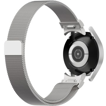 Nuart Galaxy Watch 單鍵米蘭尼斯金屬錶帶  銀色  1個  Galaxy Watch 7/6/5/4/FE/Pro/Classic