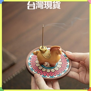 闆娘推薦🌈馬上有錢香插擺件香爐家用室內中式送禮香插香座茶臺桌面香薰擺件送禮香插香座茶臺桌面香薰擺件座茶臺桌麵香薰擺件