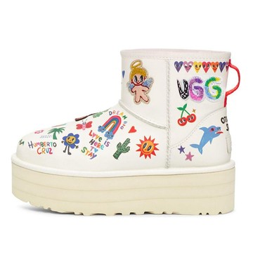 UGG CLASSIC MINI PLATFORM BOOT POP SKETCH WOMEN
