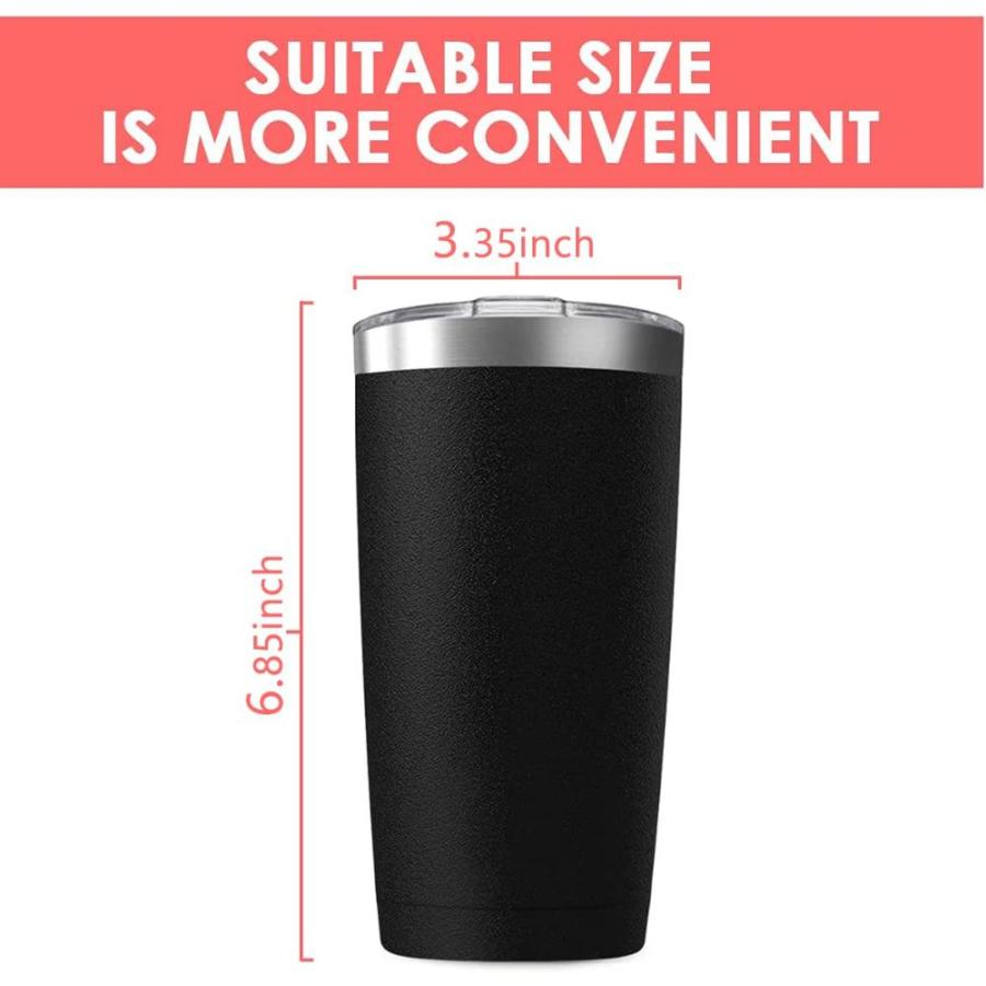 Deitybless 20oz Tumbler Vacuum Insulated Travel Mug with Lids, Stainless St