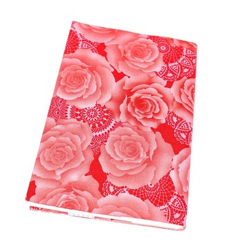 A5 可調式 媽媽手冊 布書衣 布書套 - 玫瑰 (紅)