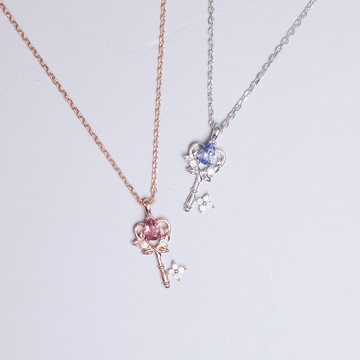 La Joie 坦桑石心之鑰匙項鏈