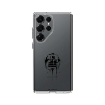 Galaxy S25 Ultra Clear 透明 - 迪士尼-星際大戰 Star Wars - R2D2-噴漆黑