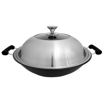 瑪露塔鈦金中華深型炒鍋-雙耳-44cm-1支