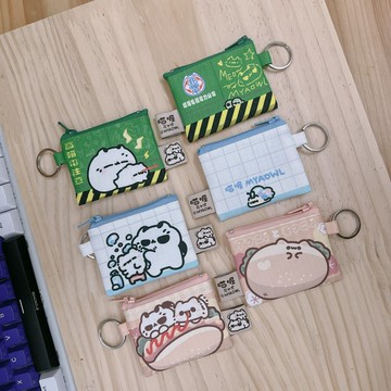 壞喵與毛喵-超萌雙面迷你零錢包(共三款)/零錢包/禮物/鑰匙圈