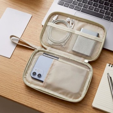 BEARBOSS 閱讀器 / 手機通用保護收納包 - 奶茶色