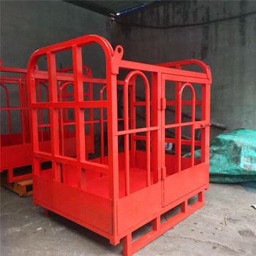 優品滿300發貨1.5米高空作業吊籠 360度旋轉吊車吊籃 建築工地起重機吊框