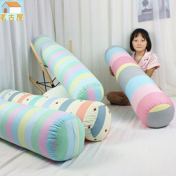 靠墊 抱枕 可拆洗 床頭 腰靠♀全棉長抱枕可拆洗圓柱形孕婦靠墊果枕頭大號腰墊睡眠側睡長條枕