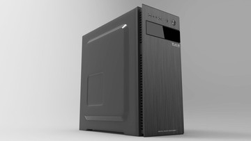 大水牛（BUBALU）電腦機箱 瑞博U2全新臺式ATX辦公商務拉絲面板