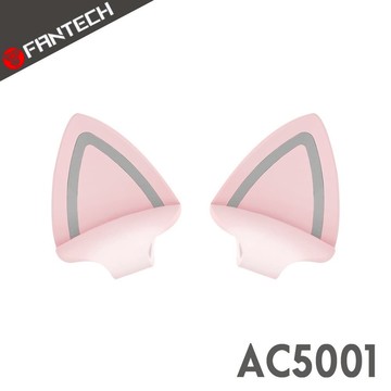 【FANTECH】 AC5001 貓耳造型頭戴式耳機通用配件-粉色款