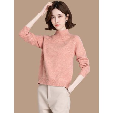 半高領小款針織打底衫百搭毛衣