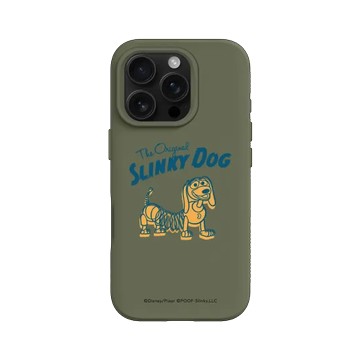 iPhone 16 Pro SolidSuit 海藻綠 - 迪士尼-玩具總動員 Toy Story - 著色的彈簧狗