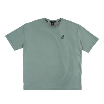 KANGOL 男女 寬版落肩散熱T 淺綠