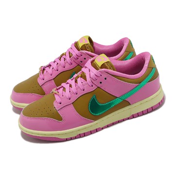x Parris Goebel 休閒鞋 Wmns Dunk Low PG QS 女鞋 聯名 粉紅 棕 綠 FN2721-600