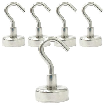 COMET 超強力磁鐵掛鉤5個 磁力強大穩固  E20  1組