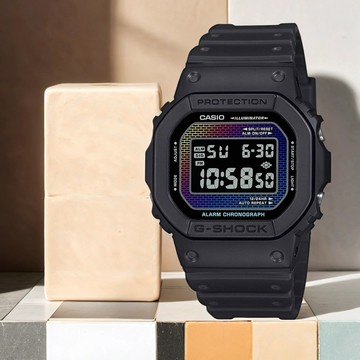 CASIO 卡西歐 G-SHOCK 彩色磚牆系列 電子錶 學生錶(DW-5600RW-1)