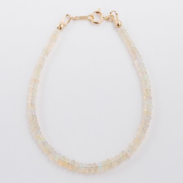 蛋白石 手鍊 14kgf 簡約 優雅 透光感