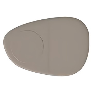 MODU'I BLUEMAMA 鉑金矽膠多功能餐墊 - 鵝卵形(159 x 232 x 厚 7mm)  摩卡  1個