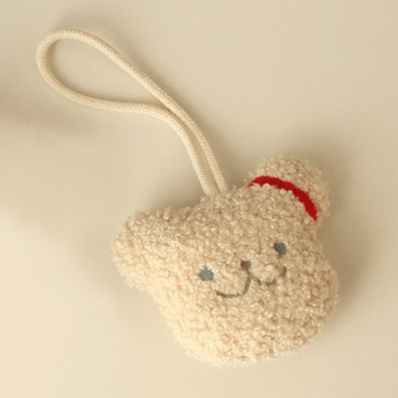 韓國Chezbebe 米白小熊娃娃姓名吊牌