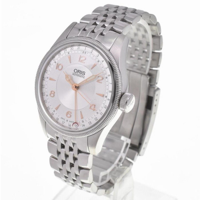 ☆美品【ORIS】オリス ビッククラウン ポインターデイト 7696-40 裏 