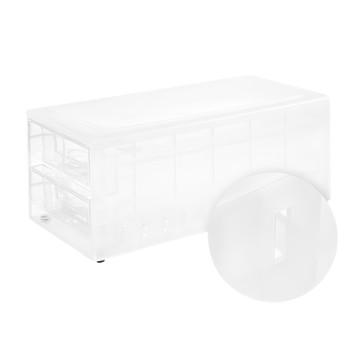 comet 冰箱抽屜式 24格雞蛋收納盒  16.5 x 32.7 x 13.5cm  半透明  1個