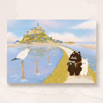 postcard-法國聖米歇爾山・新版