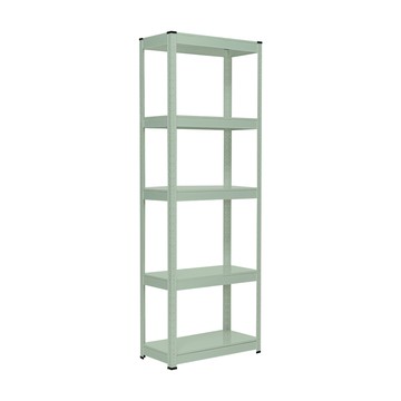 樂嫚妮 落地五層角鋼架收納置物架-60X30X171cm-4色灰湖綠