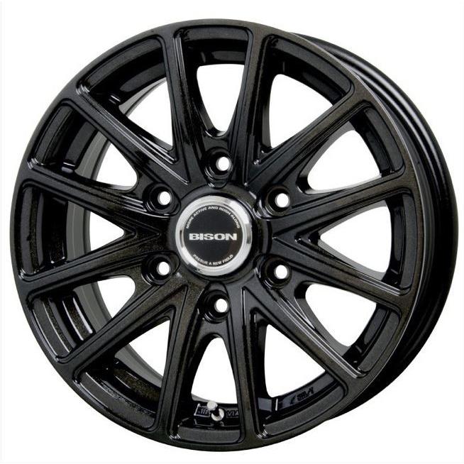 BISON(バイソン) BN-01 メタリックブラック 15インチ【厳選輸入