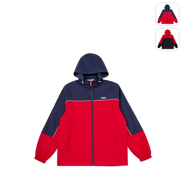 【FILA】中性 平織外套-丈青/紅 1JKY-5519-RD
