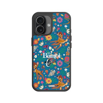 iPhone 17 SolidX 黑 - 迪士尼-經典系列 Disney Classics - 小鹿斑比 Bambi - Flower Pattern