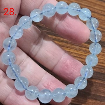海藍寶 手鍊 手環 手珠 9mm 天然 ❤水晶玉石特賣#R032-10