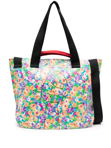 Plan C - logo-print cross body bag - women - Polyurethane/Cotton/Nylon/Leather/Brass - One Size - Green