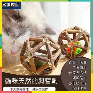 現貨12H🤞超大號木天蓼 貓薄荷球 貓咪啃咬玩具 蟲癭果 木天蓼 貓草 貓咪解壓 貓玩具 貓咪磨牙 巨無霸玲瓏球貓咪耐咬