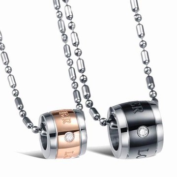 【伊飾童話】永恆誓言 鈦鋼情人對鍊組