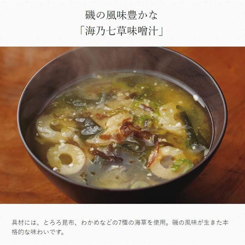 茅乃舎 (1食分アソートセット) かき玉汁 長葱とわかめの味噌汁 海乃七草味噌汁 湯葉のお吸い物 ほうれん草と卵の味噌汁 きのこの味噌汁