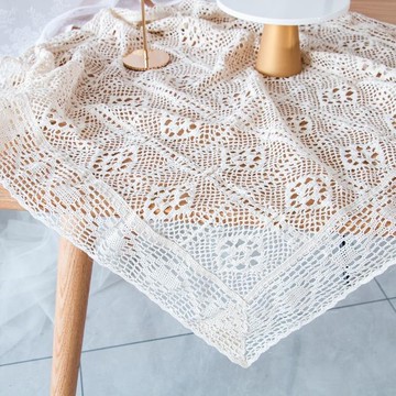 拍照背景佈 ins鏤空編織攝影背景布餐布 蛋糕美食甜品蕾絲桌布餐墊拍照道具