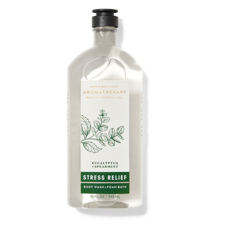 《Bath & Body Works 》芳香療法精油泡澡沐浴乳二合一【尤加利薄荷】EUCALYPTUS SPEARMINT 295ml