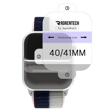 Rorentech 水凝膠全覆蓋螢幕保護貼  1組  透明  Apple Watch 9 / 8 / 7 / 6 / SE2 / SE 40 / 41 mm