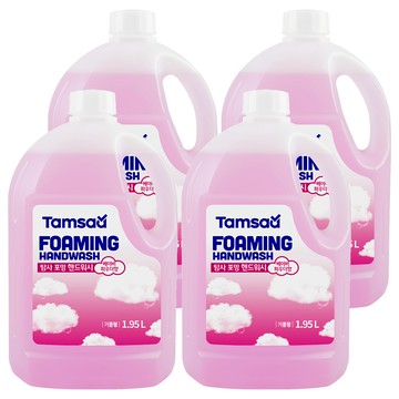 Tamsaa 泡沫洗手液 嬰兒粉香  4個  1950ml