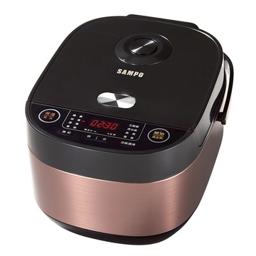 SAMPO 聲寶 微電腦電子鍋 10人用  KS-BY18Q  黑色 + 玫瑰金色