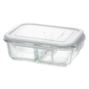 分隔耐熱玻璃保存容器 980ml 長方形 NITORI宜得利家居