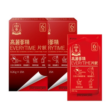 正官庄高麗蔘精EVERYTIME片狀X2盒(產品效期至2025/10)