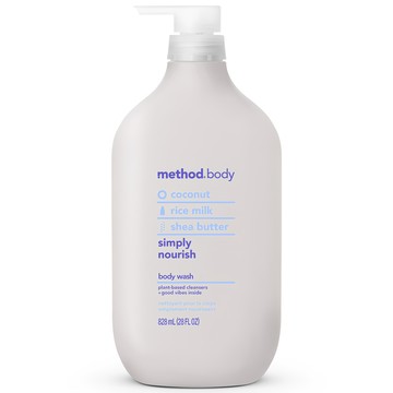 method 美則 感官沐浴乳 就是滋潤 828ml-滋潤保濕、舒緩乾燥，給予肌膚溫和呵護  1瓶