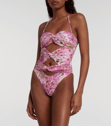 Giambattista Valli Saint-Rémy cutout floral swimsuit